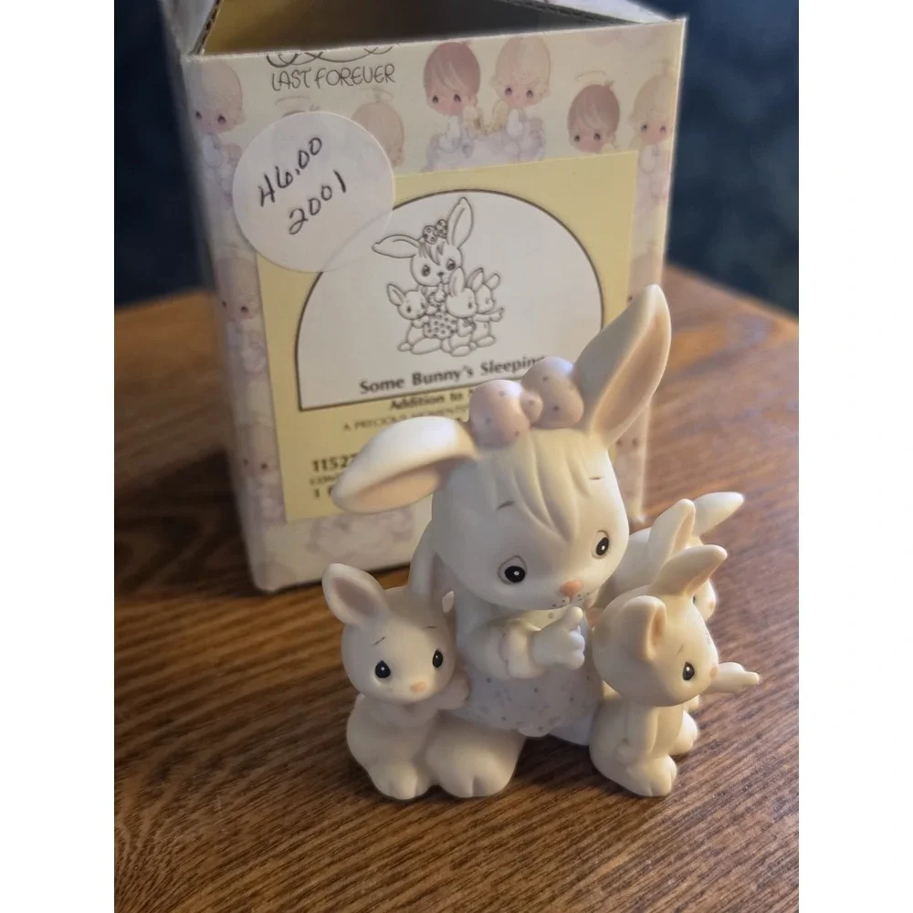 Precious Moments 1988 Enesco S. Butcher Some‎ Bunny's Sleeping Figurine 115274